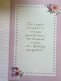 Sister Birthday - Large 8 Page Traditional Flower