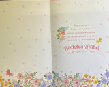 Mum Birthday - Large Flowers & Cupcake