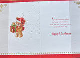 Granddaughter Christmas - Cute Bear And Gift Box
