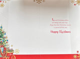 Open Christmas - Cute Bear And Sleigh