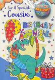 Cousin Birthday - Dinosaur Badge