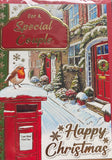 Special Couple Christmas - Traditional Robin on Left