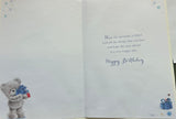 Dad Birthday - Cute Bear Holding Present