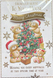 From Our House To Yours Christmas - Cute Bears With Gifts