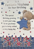 Nephew Birthday - Cute Fantastic Bear With Star