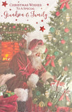 Grandson & Family Christmas - Santa And Tree