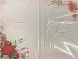Friend Christmas - Traditional Flowers Words
