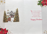 To Both Of You Christmas - Traditional House Scene Two Trees