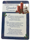 Grandad Christmas Grave Card