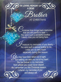 Brother Christmas Grave Card Dark Blue