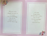 Sister Birthday - Large 8 Page Traditional Flower