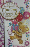 Mummy Birthday - Cute Bear and Balloons