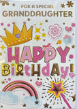 Granddaughter Birthday - Crown And Wand
