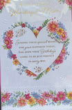 Mum Birthday - Large 8 Page Flowers Heart