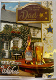 Dad Birthday - Traditional Pub Red Beer Bottle