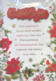 Daughter Christmas - Large Traditional Flowers