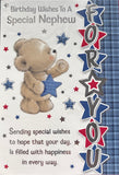 Nephew Birthday - Cute Special Bear With Star
