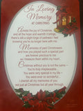 In Loving Memory At Christmas Grave Card