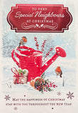 Neighbours Christmas - Traditional Robin And Watering Can