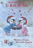 To Both Of You Christmas - Large Cute Penguin