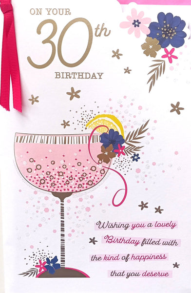 30 Birthday Female - Pink Cocktail