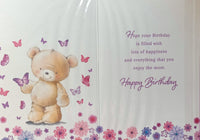 Open Female Birthday - Cute Lilac Butterflies