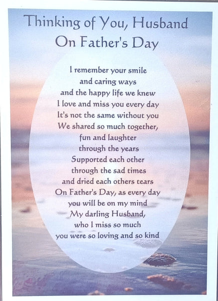 Grave Card Husband Fathers Day