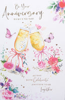 Your Anniversary - Traditional Champagne Glasses