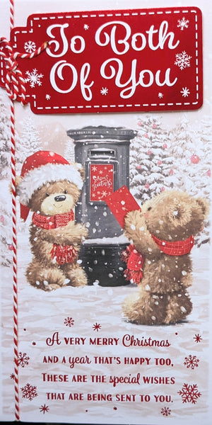 To Both Of You Christmas - Slim Cute Postbox