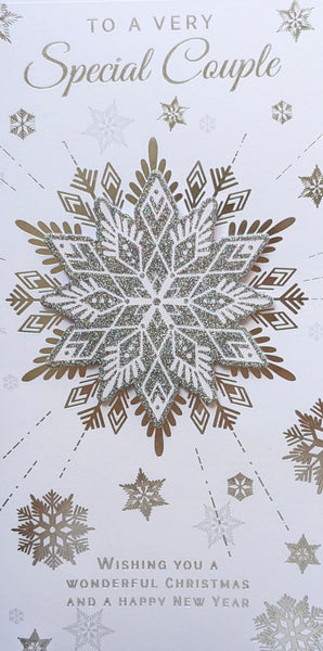 Special Couple Christmas - Slim Silver Snowflake