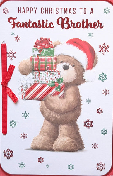 Brother Christmas - Brown Bear With Gifts
