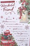 Friend Christmas - Traditional Lantern & Words