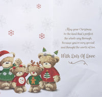 Grandchildren Christmas - Slim Cute 4 Bears