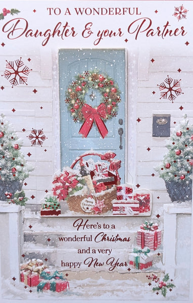 Daughter & Partner Christmas - Traditional Blue Door