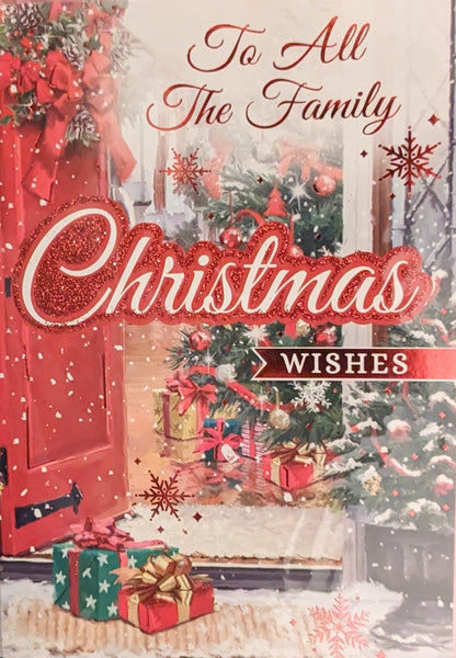 To All The Family Christmas - Red Door Christmas Wishes