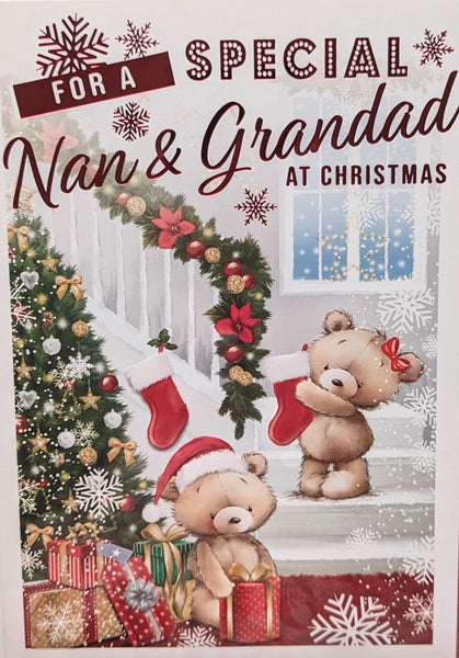 Nan & Grandad Christmas - Cute Stairs
