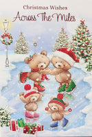 Across The Miles Christmas - Cute Bears Ice Skating