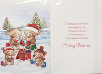 Across The Miles Christmas - Cute Bears With Red Box