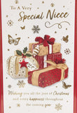 Niece Christmas - Traditional Flowers Wonderful