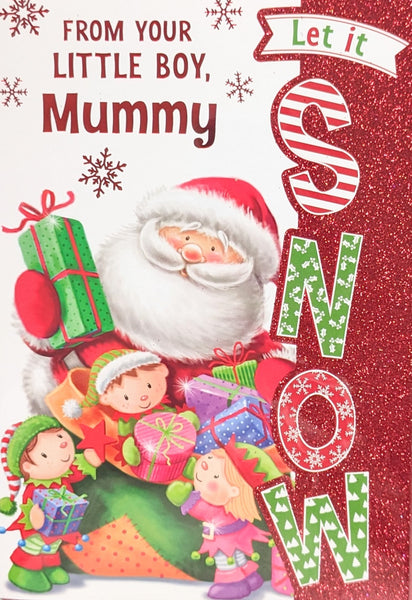 Mummy From Little Boy Christmas - Santa Let It Snow