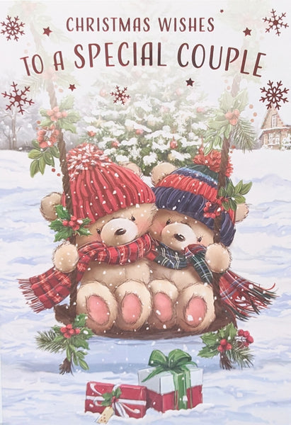 Special Couple Christmas - Cute Bears On Swing