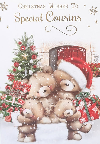 Cousin’s Christmas - Cute Bears In Snow