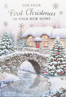 First Christmas In Your New Home - Traditional Bridge Scene