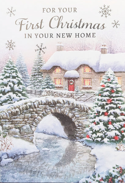 First Christmas In Your New Home - Traditional Bridge Scene