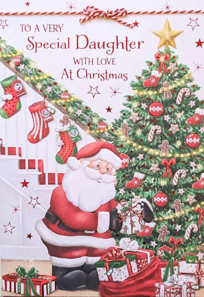Daughter Christmas - Large Santa & Tree