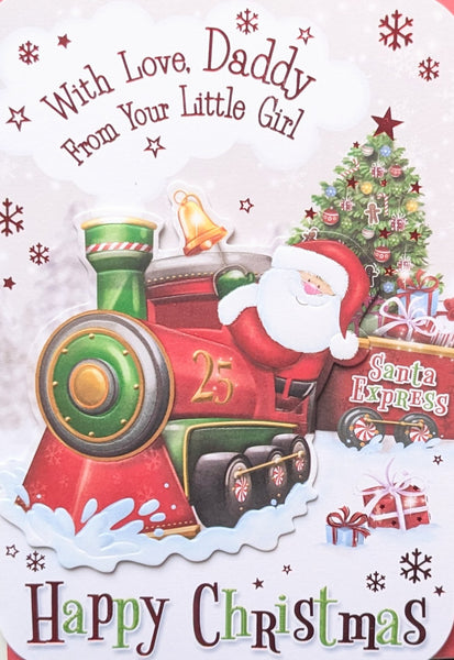 Daddy From Little Girl Christmas - Santa Train