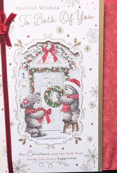 To Both Of You Christmas - Large Cute White Door