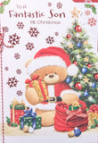 Son Christmas - Large Cute Santa Bear