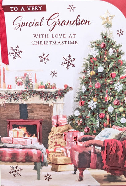 Grandson Christmas - Large Traditional Living Room