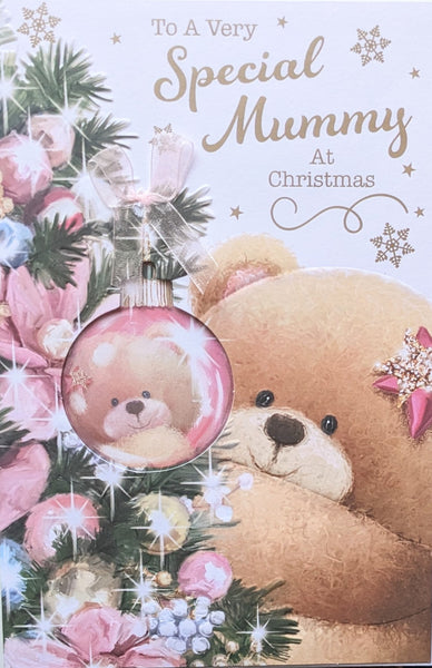 Mummy Christmas - Cute Pink Bauble
